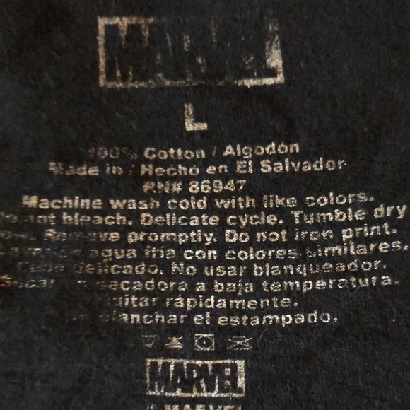 Marvel Dead Pool t-shirt/ sz L black” I’M SORRY DID I OFFEND YOU?” Graphic - Picture 8 of 10